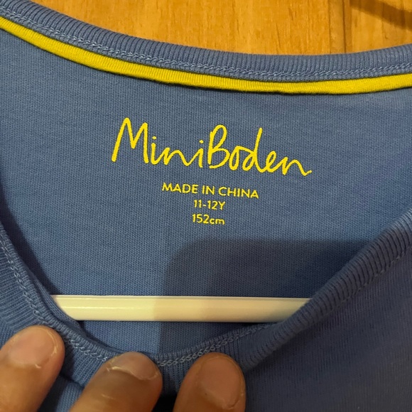 Mini Boden Blue and Gray Elephant Tee - Picture 3 of 3